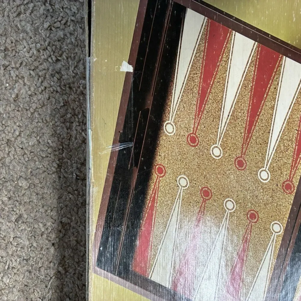 1973 E.S. Lowe Tournament Backgammon Complete In Box Nice Condition Game Night